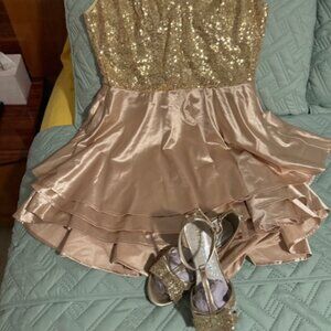 GLITTER GOLD DRESS